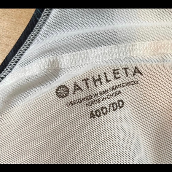 Athleta blue palm sports bra swim bikini Size XL bottoms and 40D top swim - Picture 3 of 3